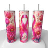 “Breast Cancer Awareness" Skinny Steel Tumbler with Straw - Creative Works Crafts