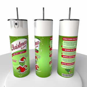 Christmas Be Gone Skinny Steel Tumbler with Straw
