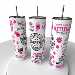 Dumbfuckery Tumbler with Straw