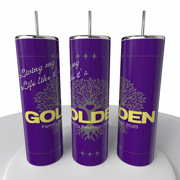 Golden Family Reunion Tumbler 20oz - Creative Works Crafts