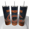 Smoke Logo Sports NFL Skinny Steel Tumbler with Straw, 20oz - Creative Works Crafts