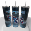 Smoke Logo Sports NFL Skinny Steel Tumbler with Straw, 20oz - Creative Works Crafts
