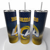 Smoke Logo Sports NFL Skinny Steel Tumbler with Straw, 20oz - Creative Works Crafts