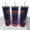 Smoke Logo Sports NFL Skinny Steel Tumbler with Straw, 20oz - Creative Works Crafts