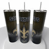Smoke Logo Sports NFL Skinny Steel Tumbler with Straw, 20oz - Creative Works Crafts