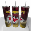Smoke Logo Sports NFL Skinny Steel Tumbler with Straw, 20oz - Creative Works Crafts