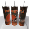 Smoke Logo Sports NFL Skinny Steel Tumbler with Straw, 20oz - Creative Works Crafts