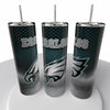 Smoke Logo Sports NFL Skinny Steel Tumbler with Straw, 20oz - Creative Works Crafts