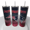Smoke Logo Sports NFL Skinny Steel Tumbler with Straw, 20oz - Creative Works Crafts
