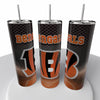 Smoke Logo Sports NFL Skinny Steel Tumbler with Straw, 20oz - Creative Works Crafts