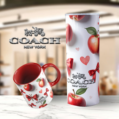 Summer Fruits Purse/Bag Mug or Skinny Steel Tumbler with Straw