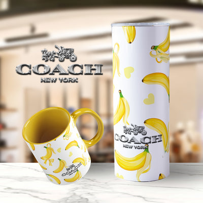 Summer Fruits Purse/Bag Mug or Skinny Steel Tumbler with Straw