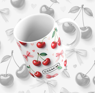 Summer Fruits Purse/Bag Mug or Skinny Steel Tumbler with Straw