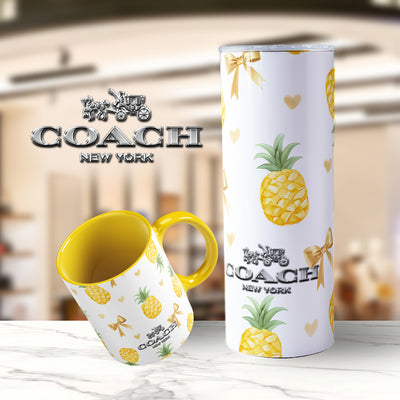 Summer Fruits Purse/Bag Mug or Skinny Steel Tumbler with Straw