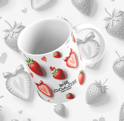 Summer Fruits Purse/Bag Mug or Skinny Steel Tumbler with Straw