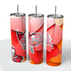 Abstract Blocks NFL Skinny Steel Tumbler with Straw, 20oz - Creative Works Crafts