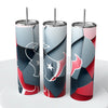 Abstract Blocks NFL Skinny Steel Tumbler with Straw, 20oz - Creative Works Crafts