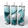 Abstract Blocks NFL Skinny Steel Tumbler with Straw, 20oz - Creative Works Crafts