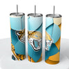 Abstract Blocks NFL Skinny Steel Tumbler with Straw, 20oz - Creative Works Crafts