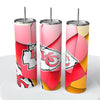 Abstract Blocks NFL Skinny Steel Tumbler with Straw, 20oz - Creative Works Crafts