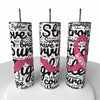 “Breast Cancer Survivor" Skinny Steel Tumbler with Straw - Creative Works Crafts