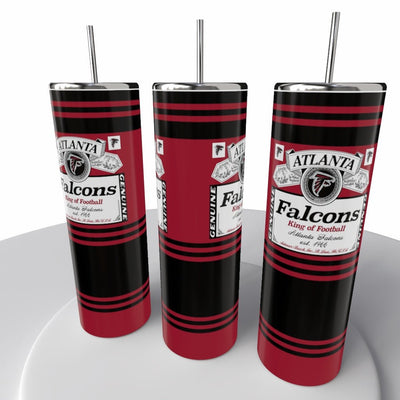 Budweiser Sports NFL Skinny Steel Tumbler with Straw, 20oz - Creative Works Crafts