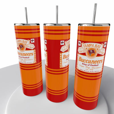 Budweiser Sports NFL Skinny Steel Tumbler with Straw, 20oz - Creative Works Crafts