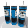 Budweiser Sports NFL Skinny Steel Tumbler with Straw, 20oz - Creative Works Crafts