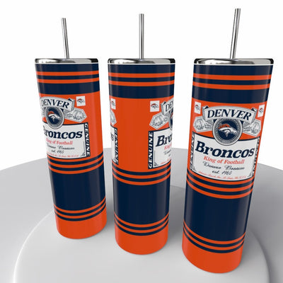 Budweiser Sports NFL Skinny Steel Tumbler with Straw, 20oz - Creative Works Crafts