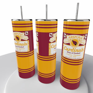 Budweiser Sports NFL Skinny Steel Tumbler with Straw, 20oz