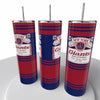 Budweiser Sports NFL Skinny Steel Tumbler with Straw, 20oz - Creative Works Crafts