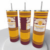Budweiser Sports NFL Skinny Steel Tumbler with Straw, 20oz - Creative Works Crafts