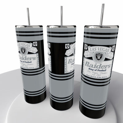 Budweiser Sports NFL Skinny Steel Tumbler with Straw, 20oz - Creative Works Crafts