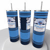 Budweiser Sports NFL Skinny Steel Tumbler with Straw, 20oz - Creative Works Crafts