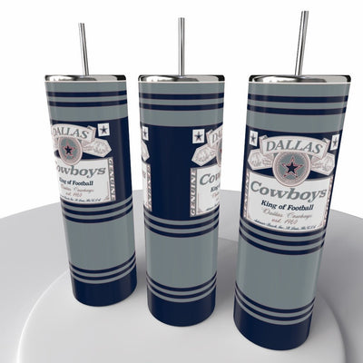 Budweiser Sports NFL Skinny Steel Tumbler with Straw, 20oz - Creative Works Crafts