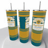 Budweiser Sports NFL Skinny Steel Tumbler with Straw, 20oz - Creative Works Crafts