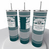 Budweiser Sports NFL Skinny Steel Tumbler with Straw, 20oz - Creative Works Crafts