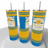 Budweiser Sports NFL Skinny Steel Tumbler with Straw, 20oz - Creative Works Crafts