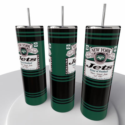 Budweiser Sports NFL Skinny Steel Tumbler with Straw, 20oz - Creative Works Crafts