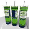 Budweiser Sports NFL Skinny Steel Tumbler with Straw, 20oz - Creative Works Crafts
