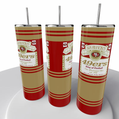 Budweiser Sports NFL Skinny Steel Tumbler with Straw, 20oz - Creative Works Crafts