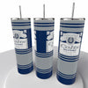 Budweiser Sports NFL Skinny Steel Tumbler with Straw, 20oz - Creative Works Crafts