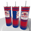 Budweiser Sports NFL Skinny Steel Tumbler with Straw, 20oz - Creative Works Crafts