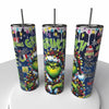 Christmas Grinch Skinny Steel Tumbler with Straw - Creative Works Crafts