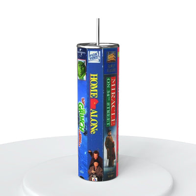 Christmas Movie Skinny Steel Tumbler with Straw - Creative Works Crafts