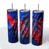 Fabric Rip Claw NFL Skinny Steel Tumbler with Straw, 20oz - Creative Works Crafts