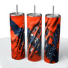 Fabric Rip Claw NFL Skinny Steel Tumbler with Straw, 20oz - Creative Works Crafts