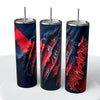 Fabric Rip Claw NFL Skinny Steel Tumbler with Straw, 20oz - Creative Works Crafts