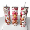 Gingerbread Girl Skinny Steel Tumbler with Straw - Creative Works Crafts