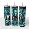 Halloween Glow in the Dark Skinny Steel Tumbler with Straw - Creative Works Crafts